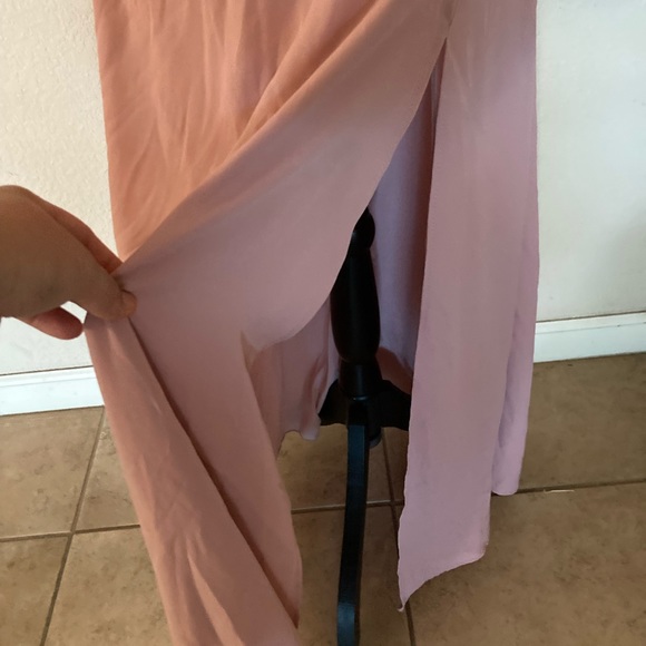 Pink off the Shoulder Formal Dress - Picture 6 of 8